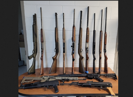 Weapons Seized in Eagle Pass Headed to Mexico (Courtesy CBP)
