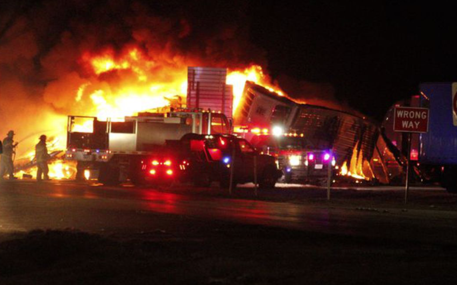 Fiery Crash in Stanton