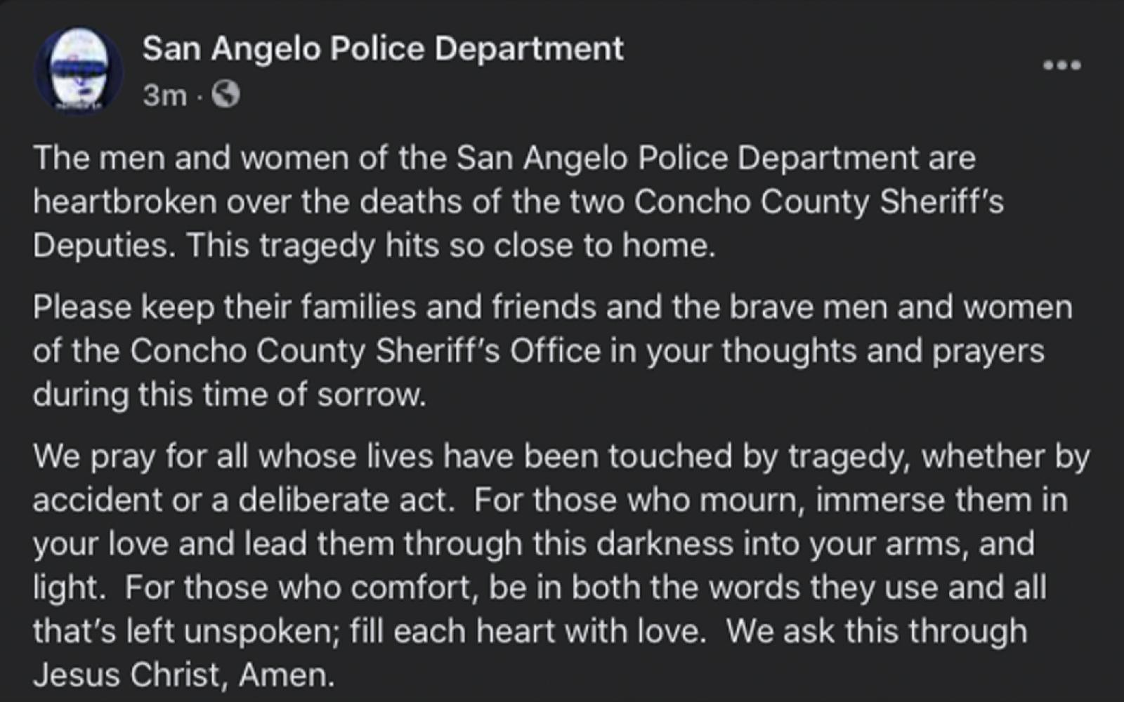 SAPD's Statement on the Shooting