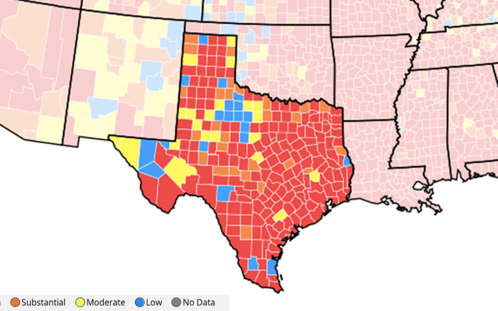 Texas Covid-19 Integrated County View | Mon Jul 19 2021 - Sun Jul 25 2021