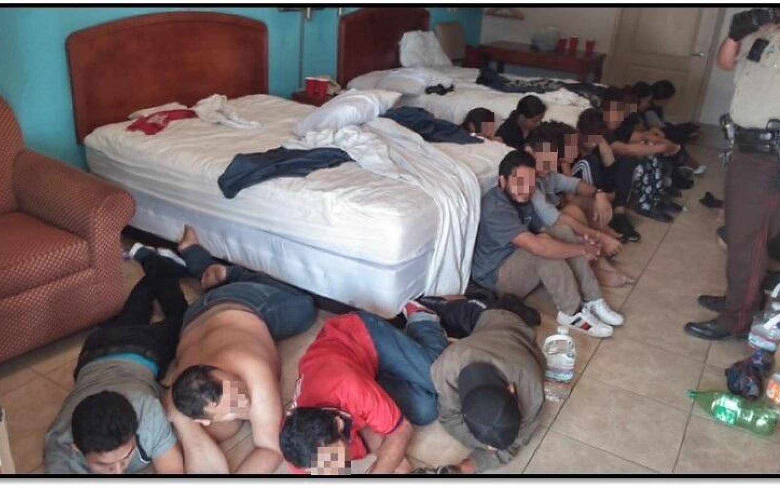 Illegal Aliens in Edinburg Hotel (Contributed/CBP)