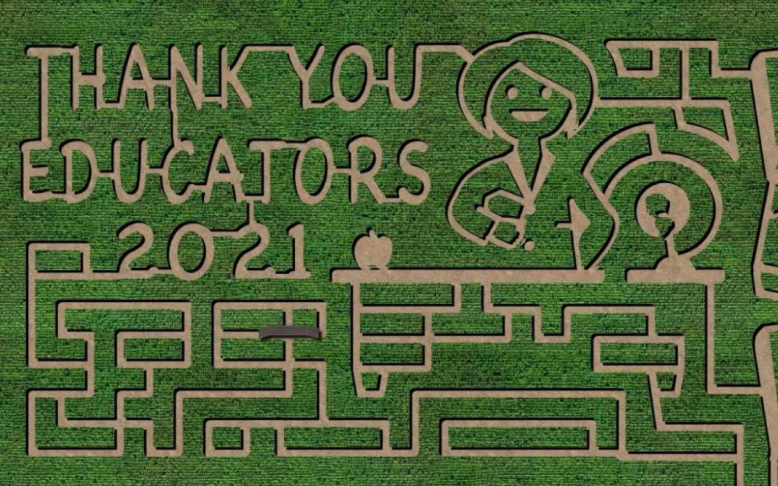 Circle S Acres 2021 Corn Maze Design
