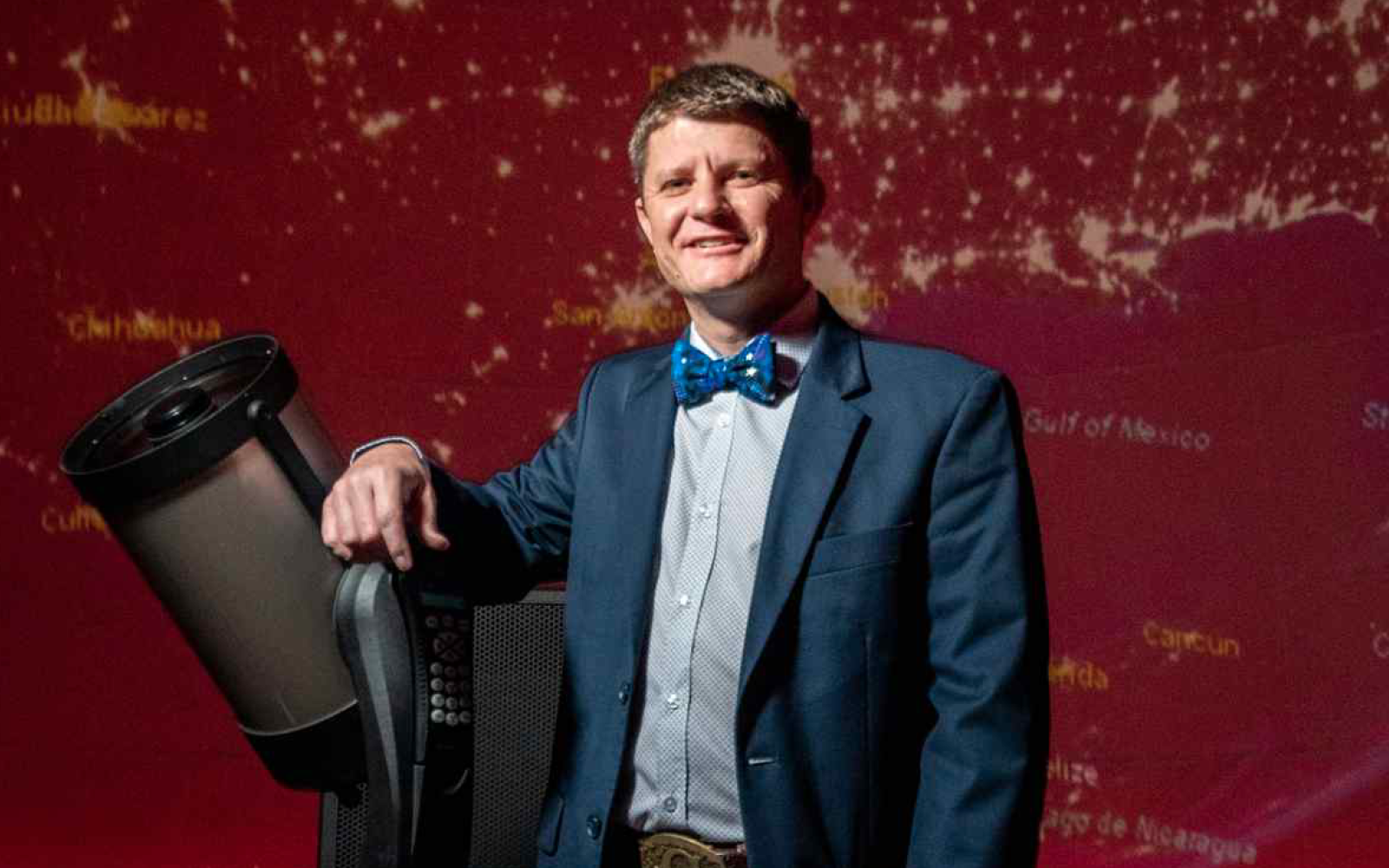 Dr. Kenneth Carrell in Planetarium