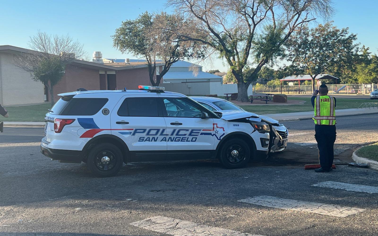 Crash between SAPD and a Toyota on Oct 24, 2021