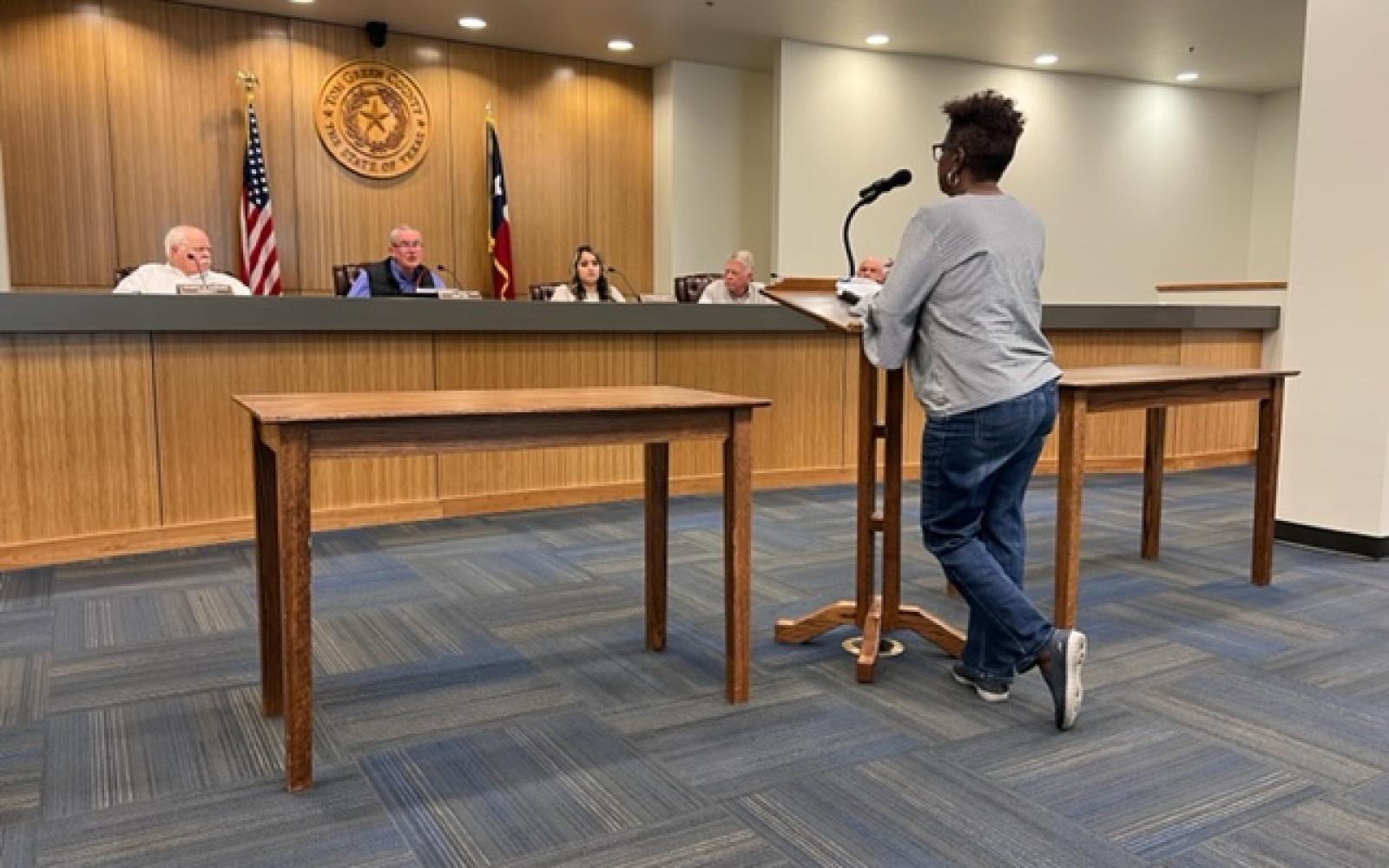 NAACP San Angelo President Shirley Spears at Court (LIVE! Photo/Yantis Green)