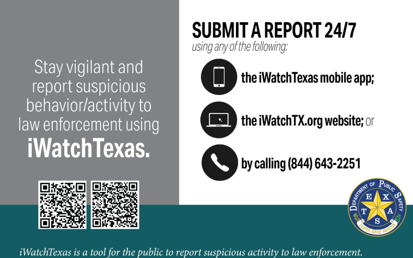 Texas Department of Public Safety IWatchTexas (Contributed/DPS)