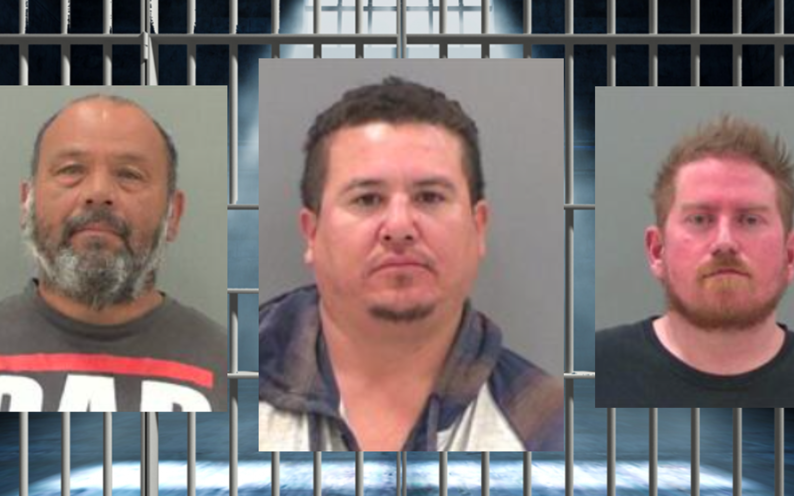 Luis Fuentez (L) Spartacus Redfeather (M) Kevin Hunter (R)