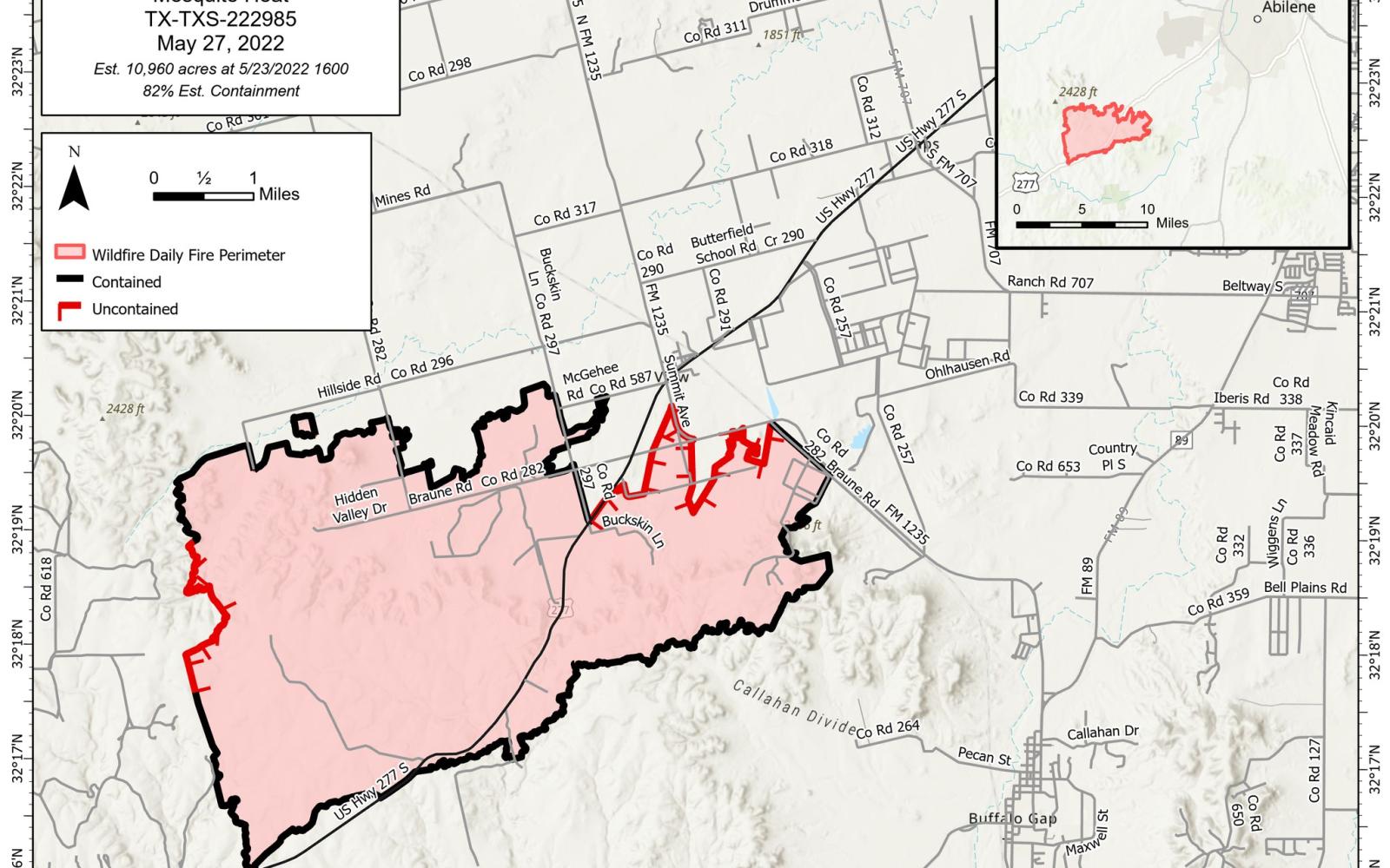 Mesquite Heat Fire May 27, 2022 (Contributed/TFS)