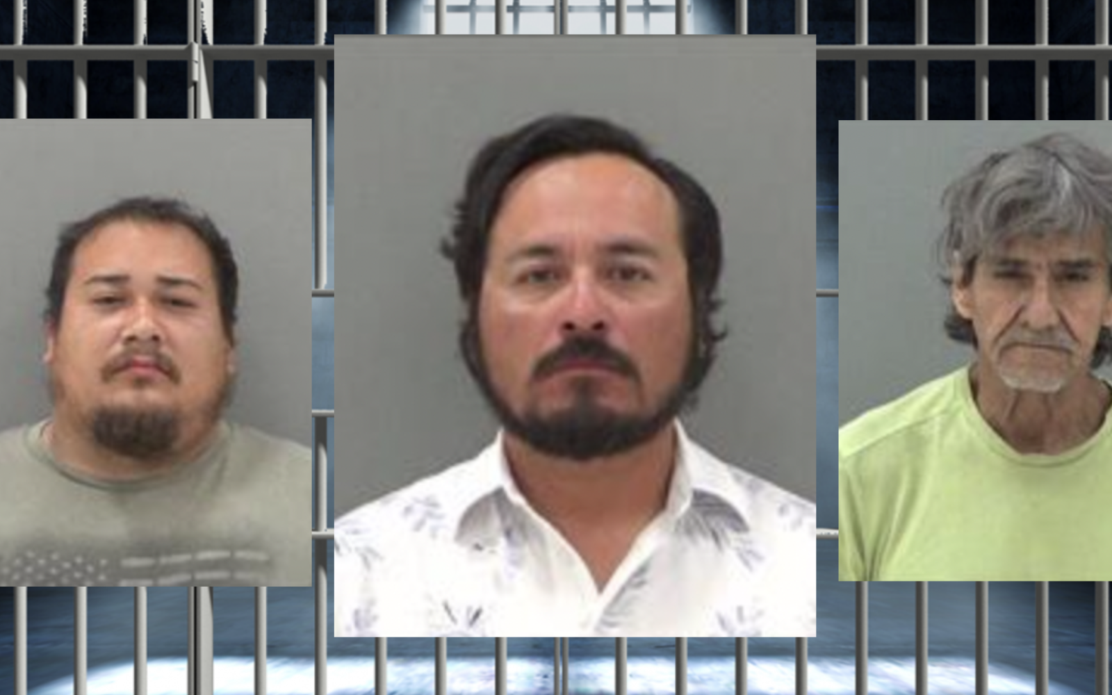 Johnny Rivera (L) Alejandro Rodriguez (M) Mario Garza (R)