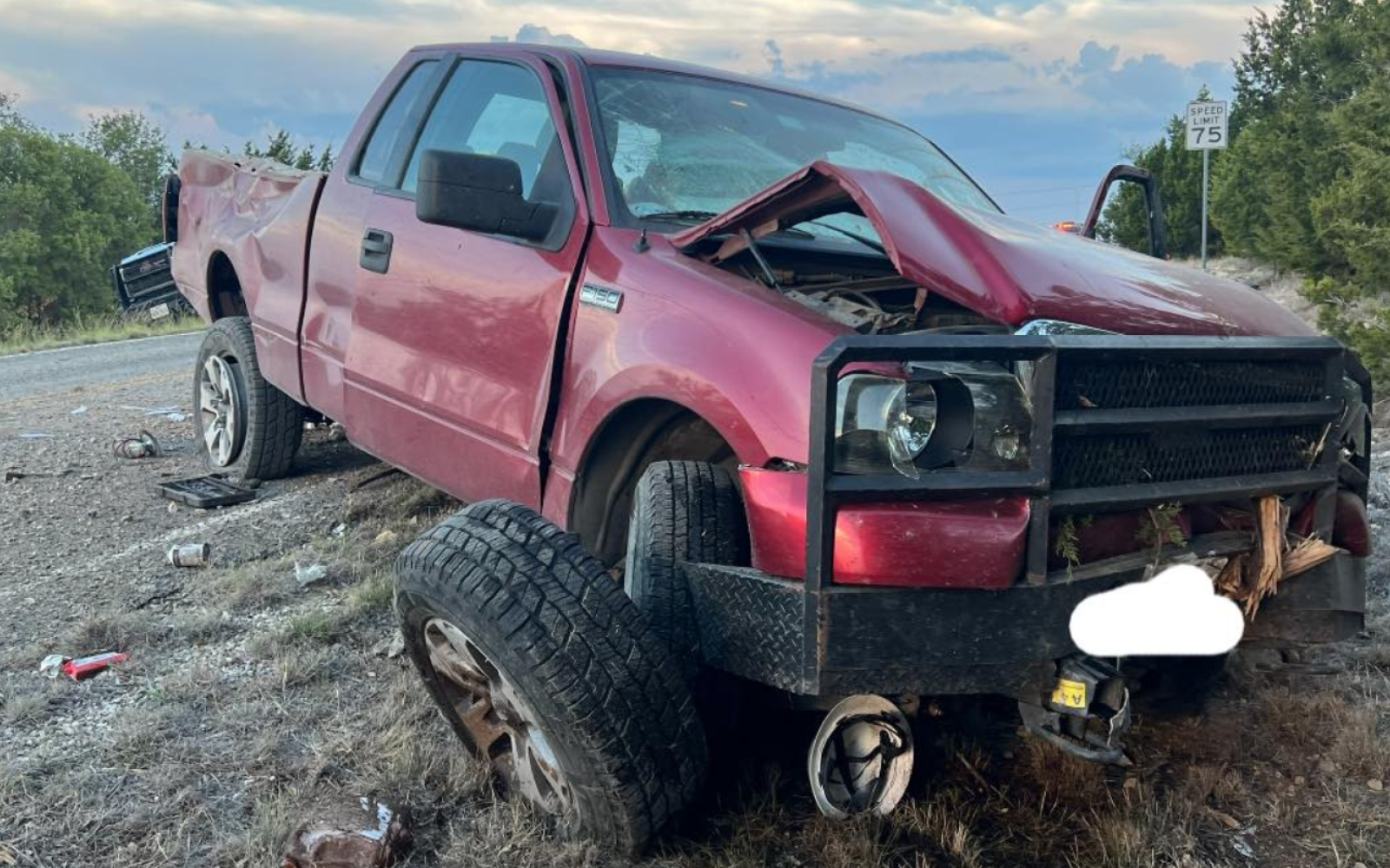 Rollover Crash on 864 Thursday 7.14.22 (Contributed/Sonora VFD)