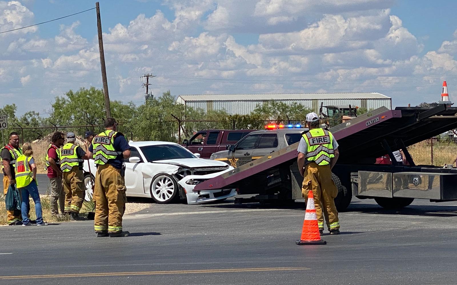 Crash at FM 2105 and Grape Creek Road on August 13, 2022