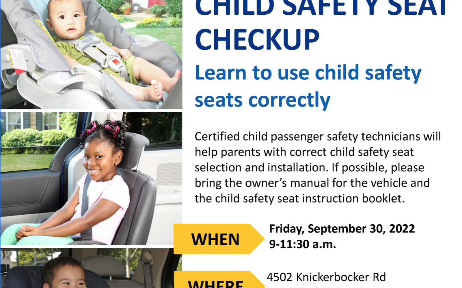 TxDOT Child Safety Seat Checkup (Contributed/TxDOT)