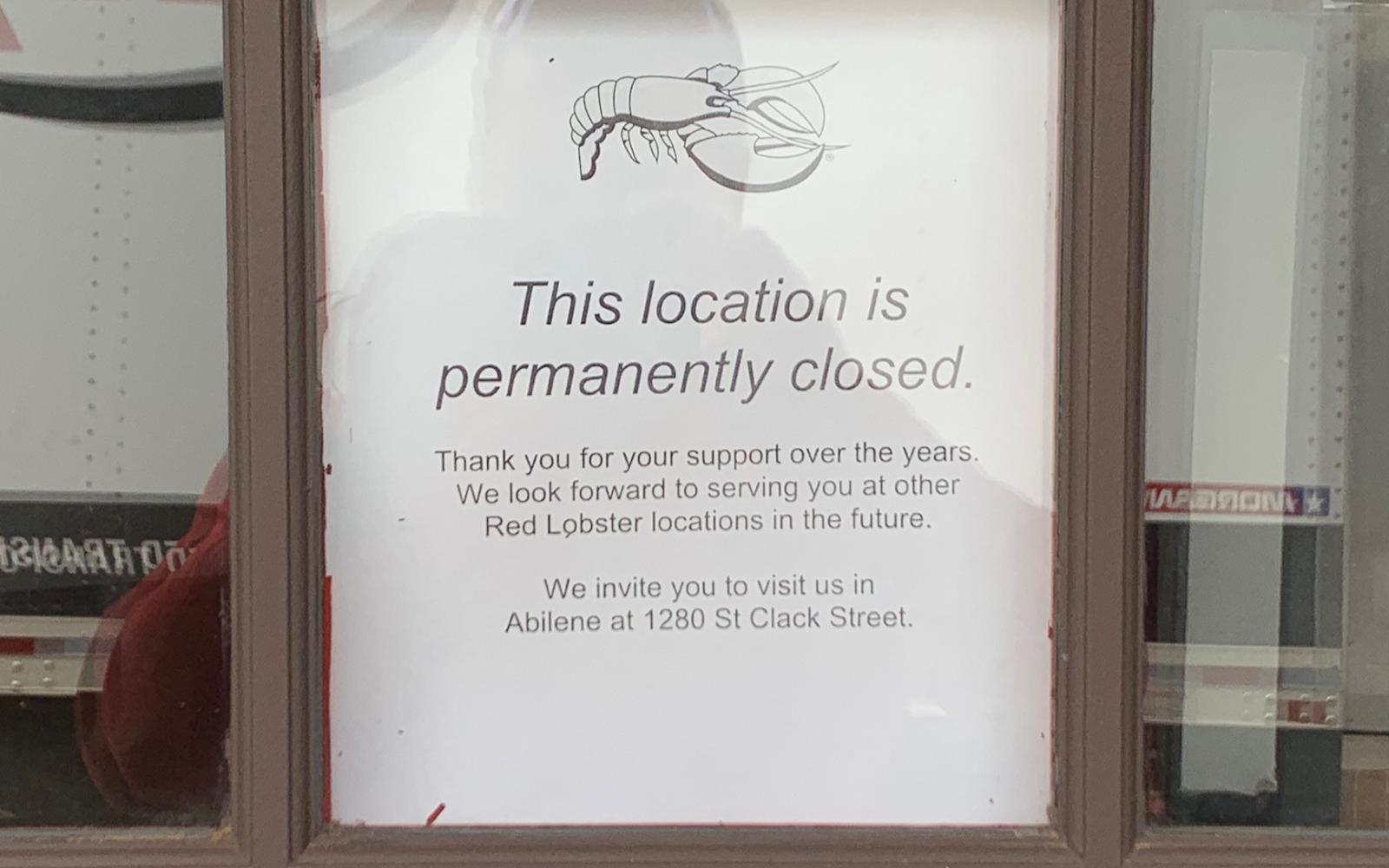 San Angelo Red Lobster Closes for Good (LIVE! Photo/Ryan Chadwick)