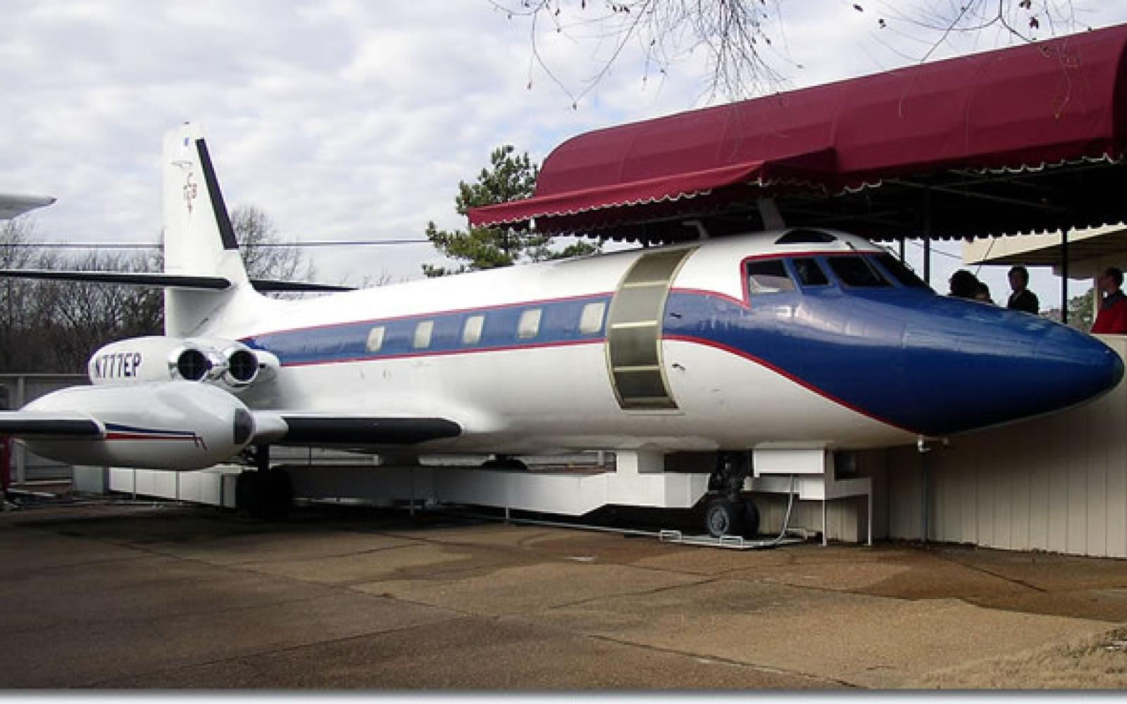 Elvis Presley's second Jetstar that today is on static display at Graceland.