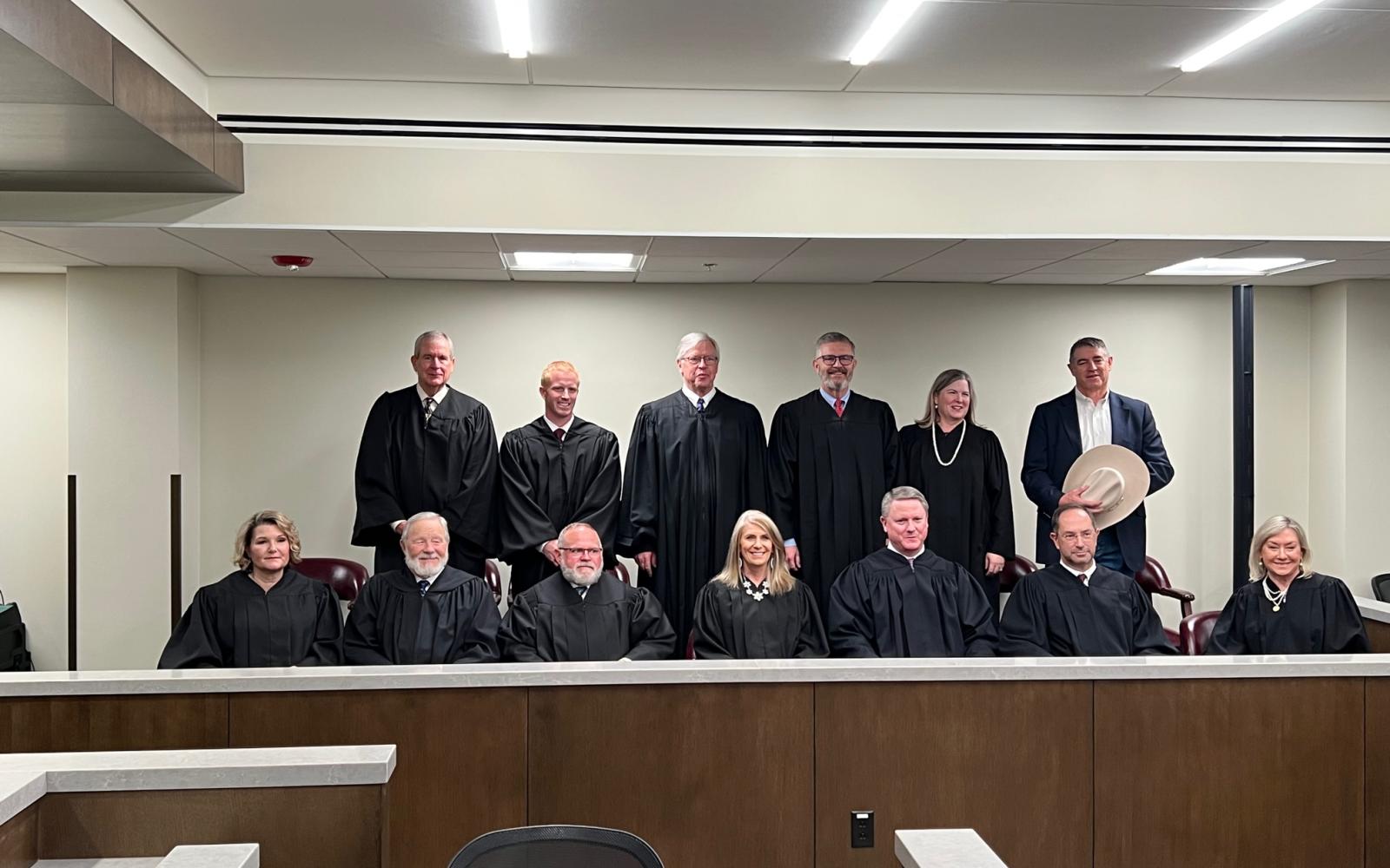 Tom Green Co. and District Judges at Sunday Swearing in Ceremony (LIVE! Photo/Yantis Green)