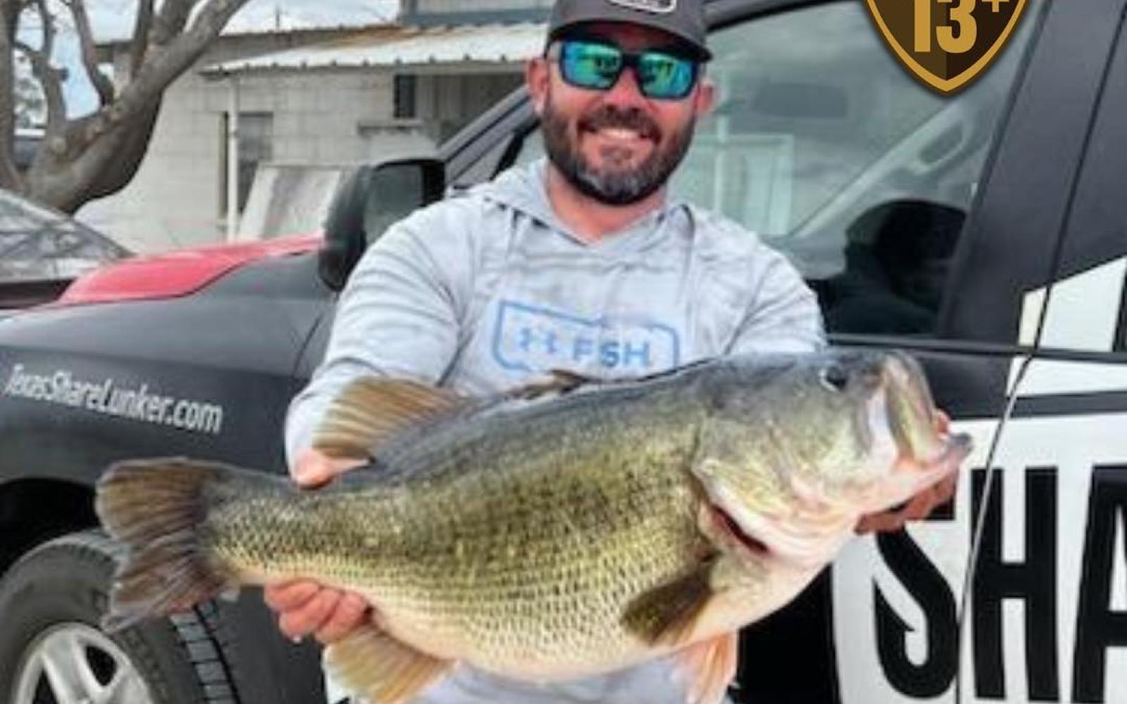 O.H. Ivie Bass Brandon Vaughn 14.50 lbs (Courtesy/TPWD)