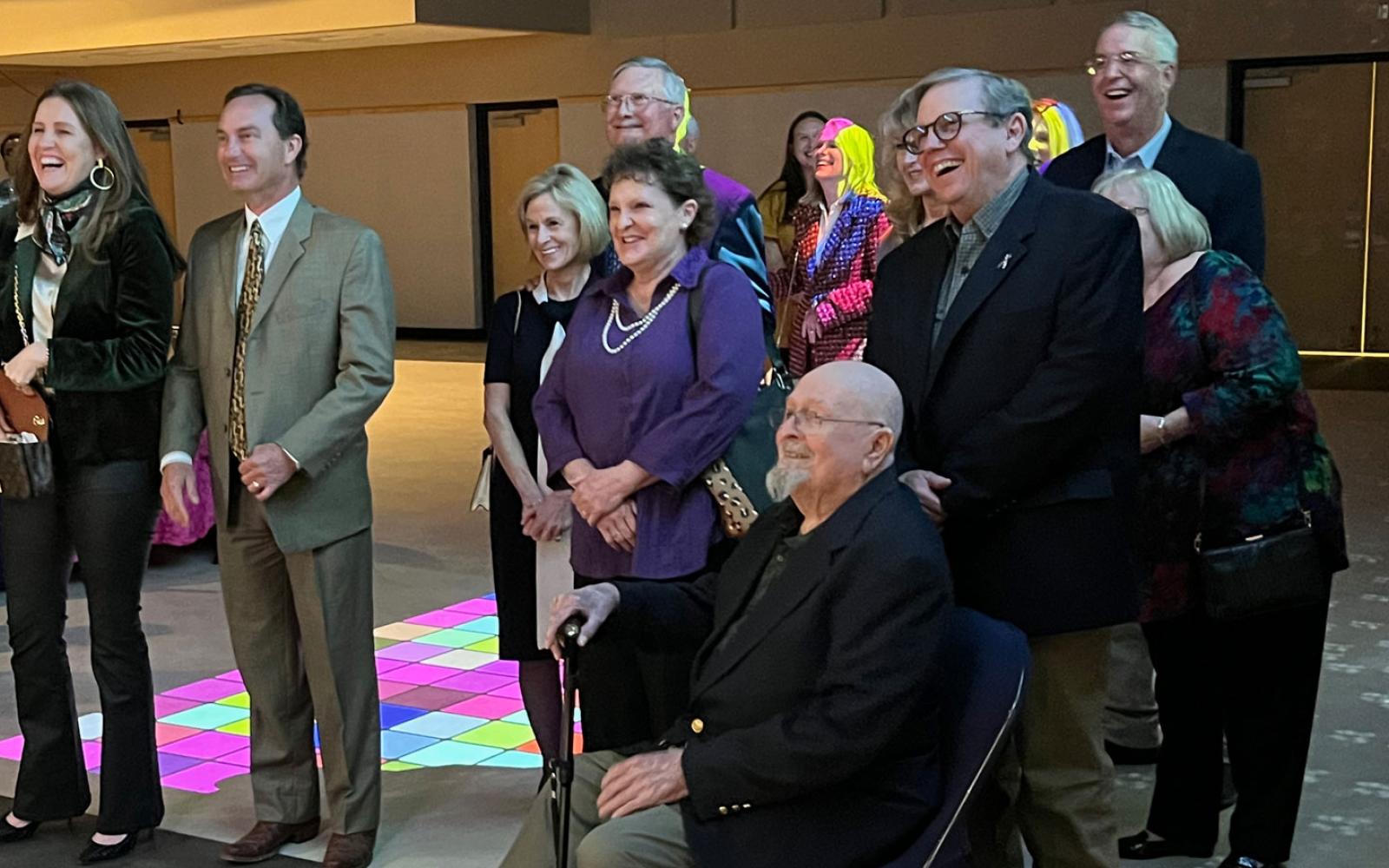The Mayer family and close friends watch as Richard and B.J. Mayer were named San Angelo's 2023 Citizens of the Year.