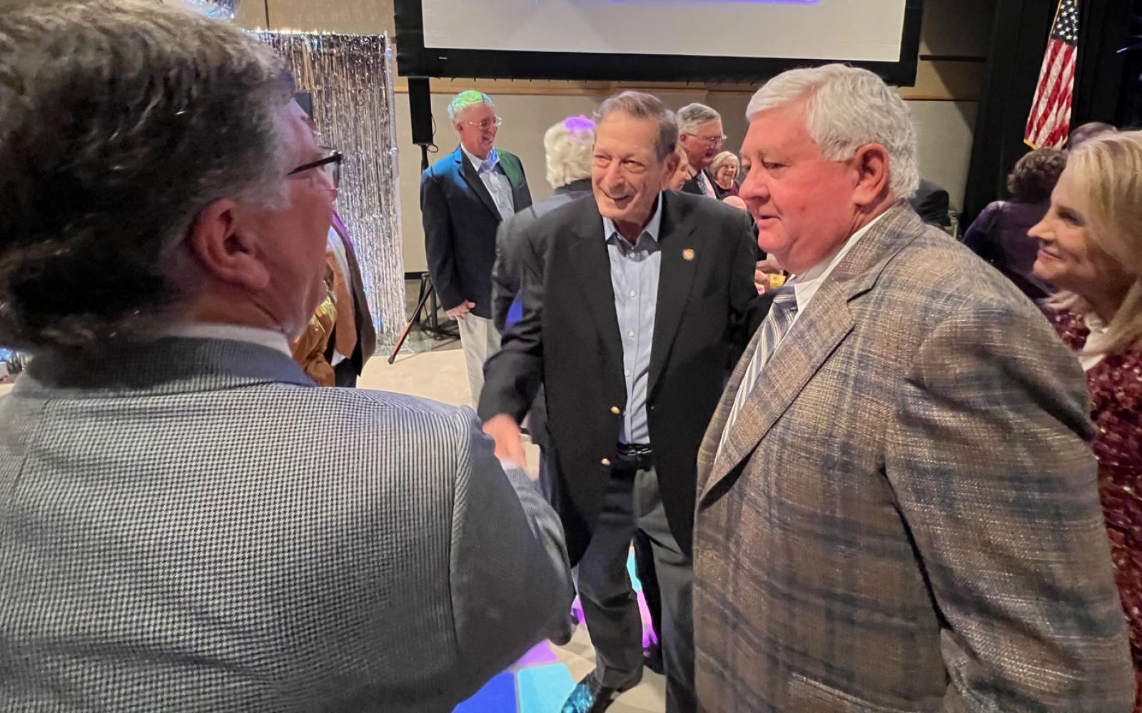 Richard Mayer (center) and his wife, B.J., are the 2023 San Angelo Citizens of the Year.