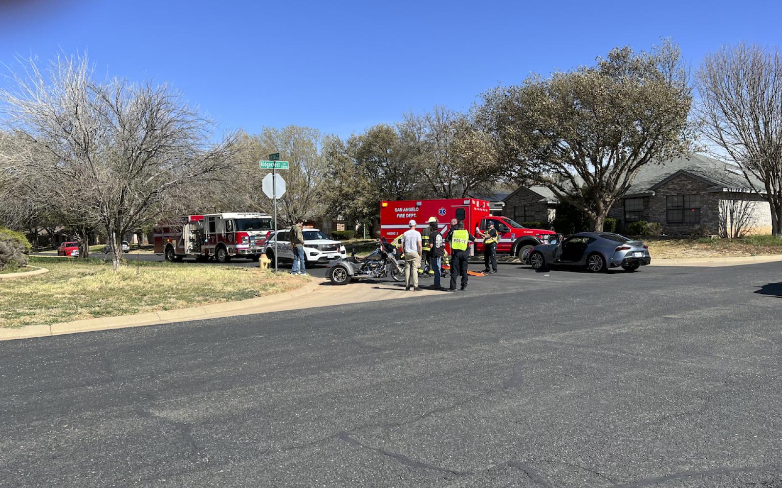 Trike clobbered by Toyota Supra on March 5, 2023