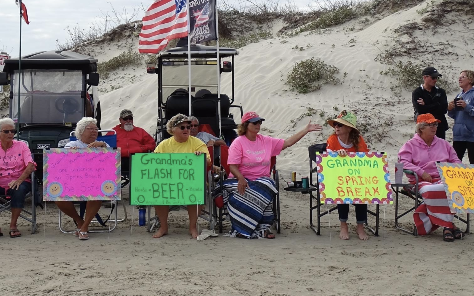 Crowd at Port Aransas Spring Break 2023