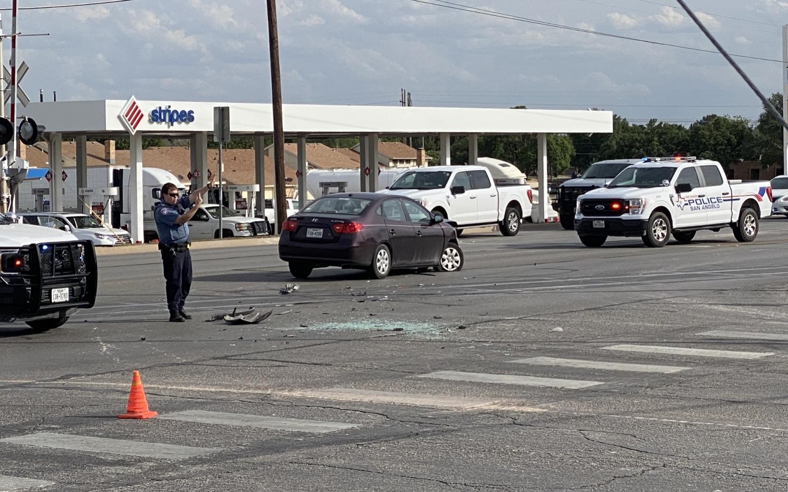 Hondas Crash at Bentwood Walmart Intersection (LIVE! Photo/James Bouligny)