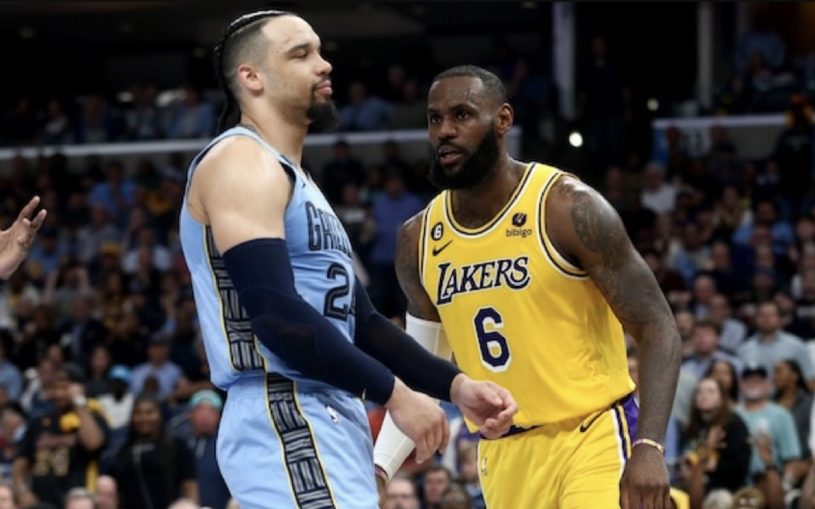 Dillon Brooks and Lebron James