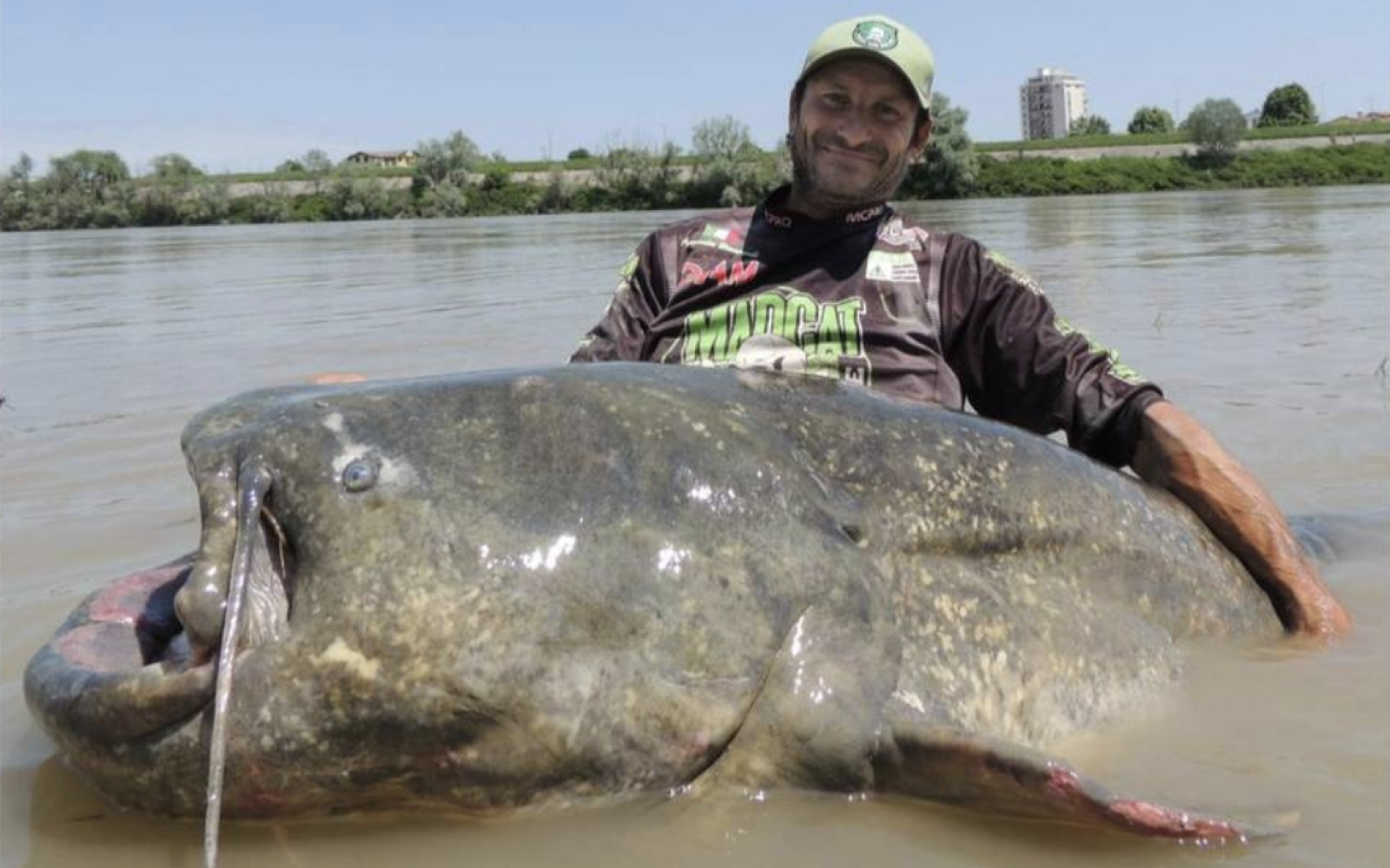 Alessandro Biancardi with his record catch