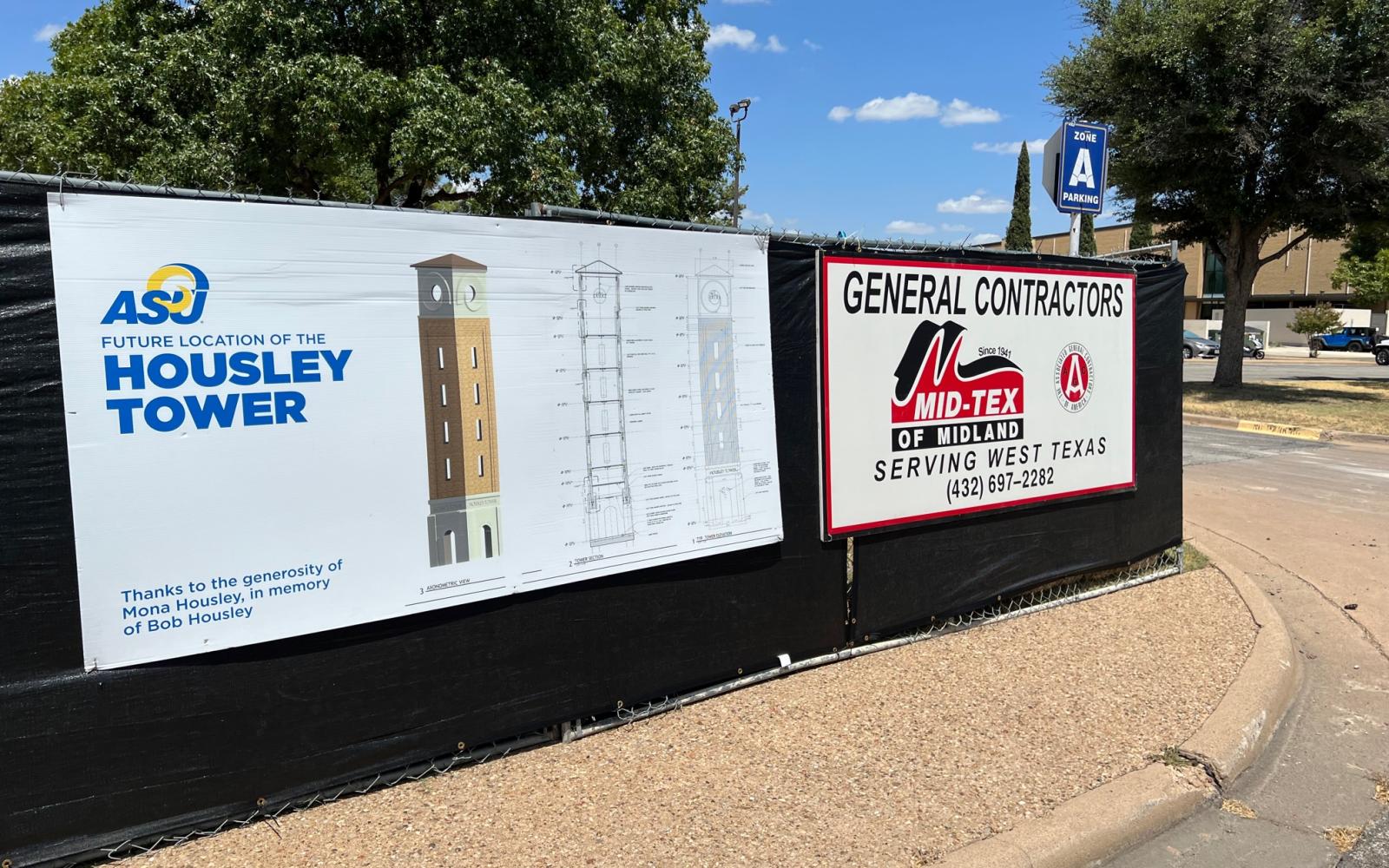 Housley Tower Plan Sign (LIVE! Photo/Yantis Green)