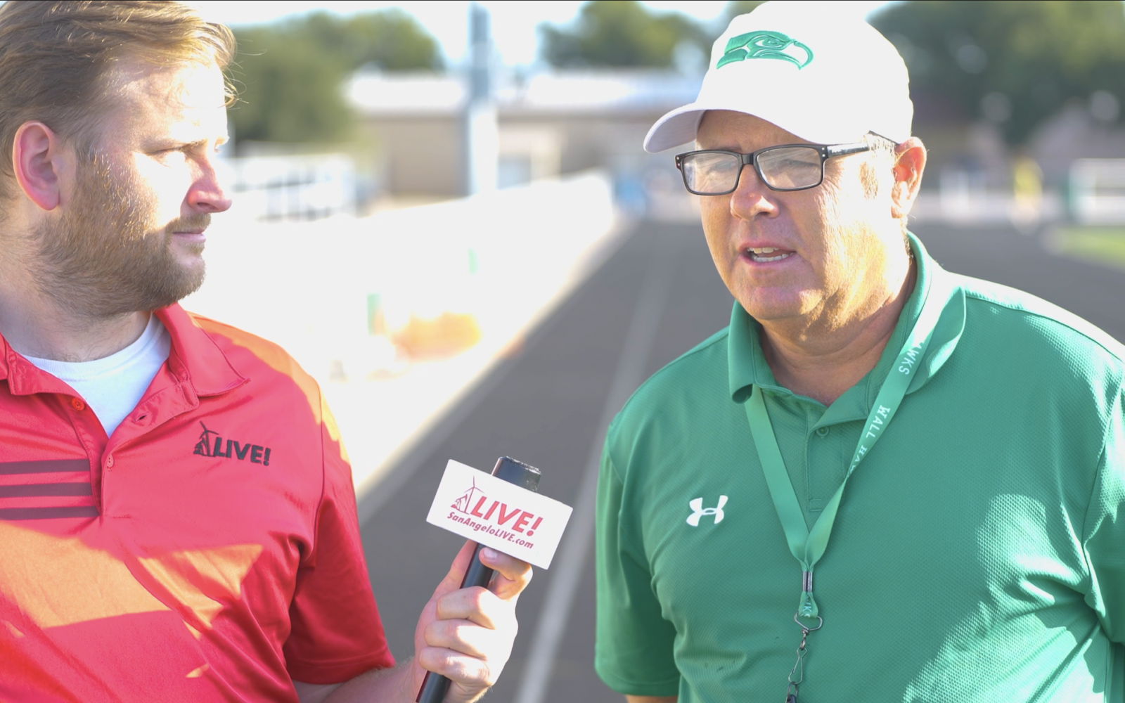James Bouligny (left) Wall Head Coach Houston Guy (Right)