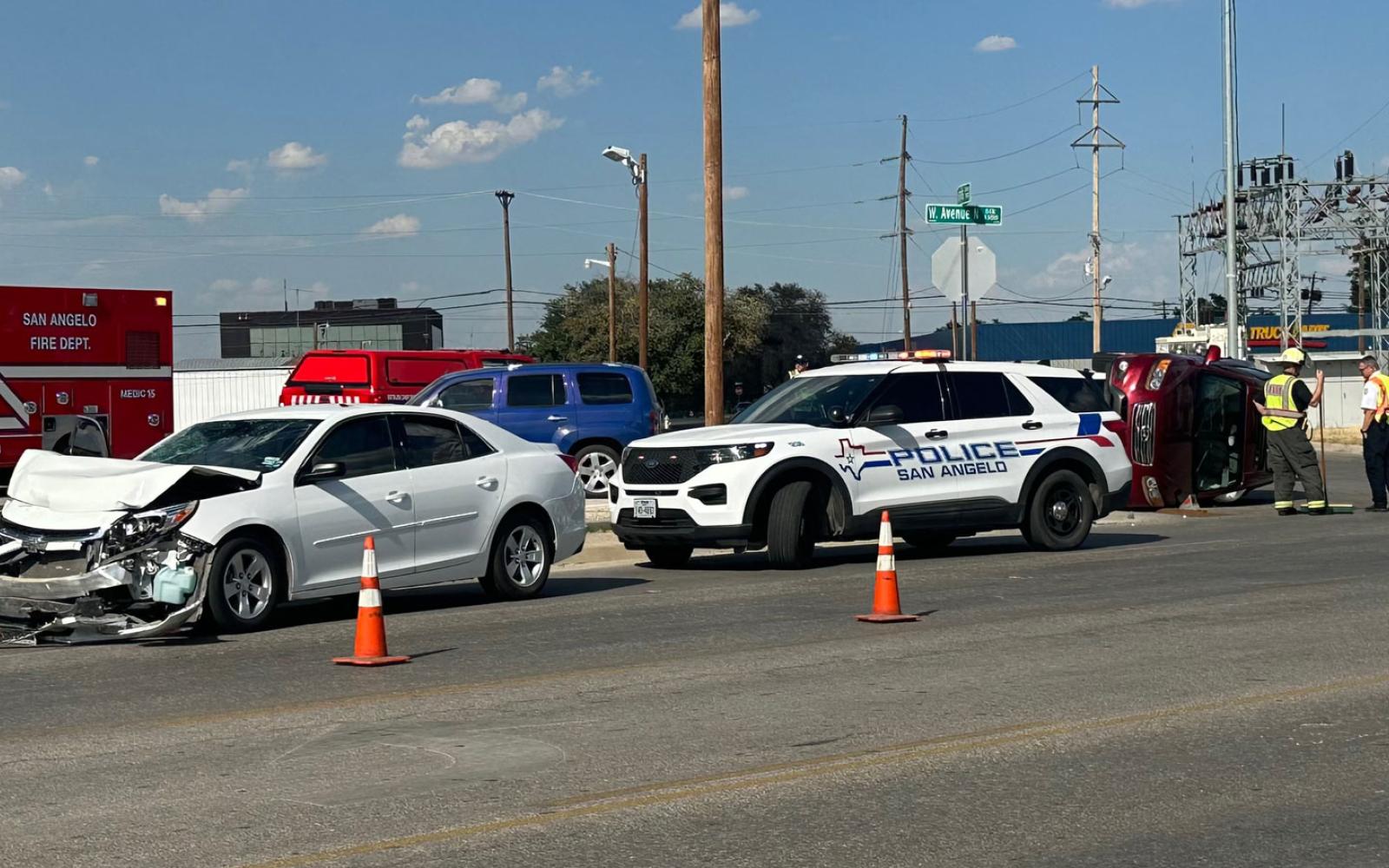 Hyundai Flips in Wild Crash Near Old H-E-B