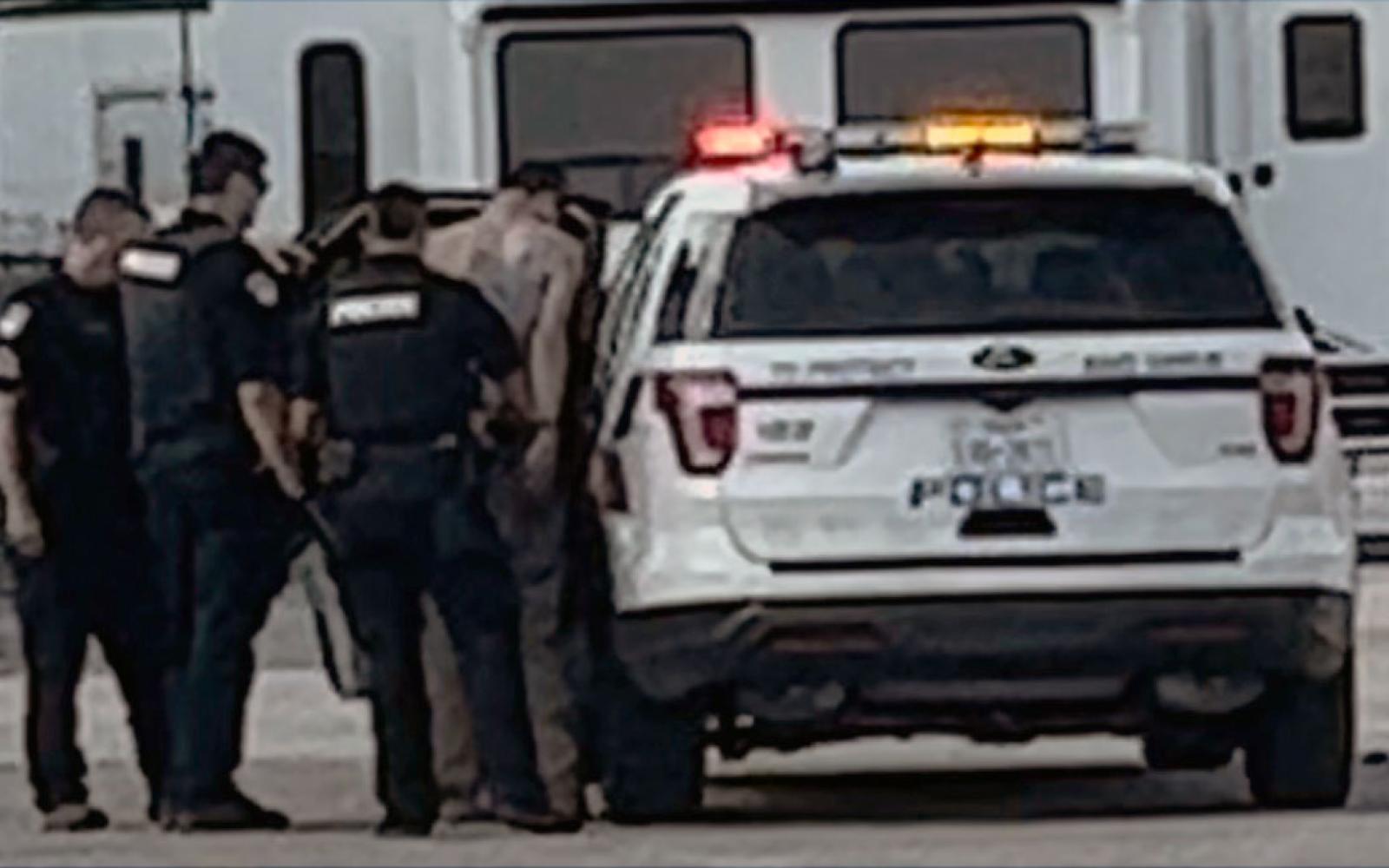 Police arrest a 30-year-old white man after the robbing of the Christians in Action thrift store. 