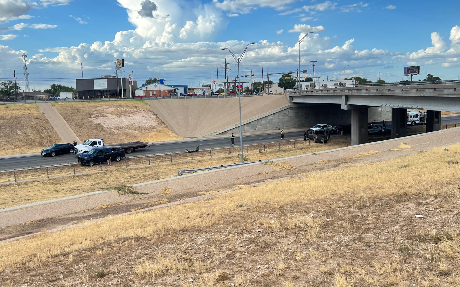 Pile Up Closes the Houston Harte Expressway on Aug 23, 2023