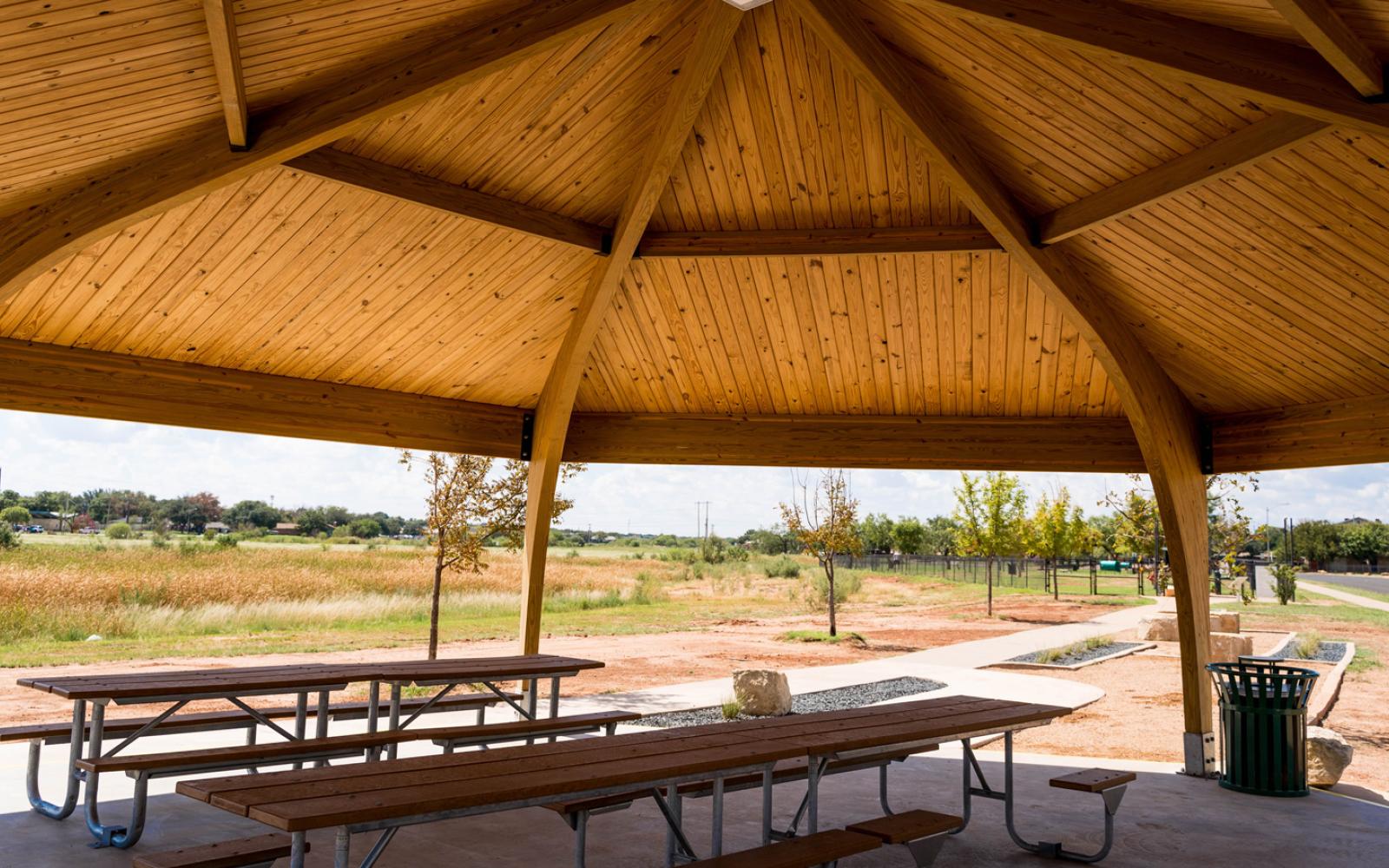 The San Angelo Dog Park, located at 3215 Millbrook, has a new pavilion.