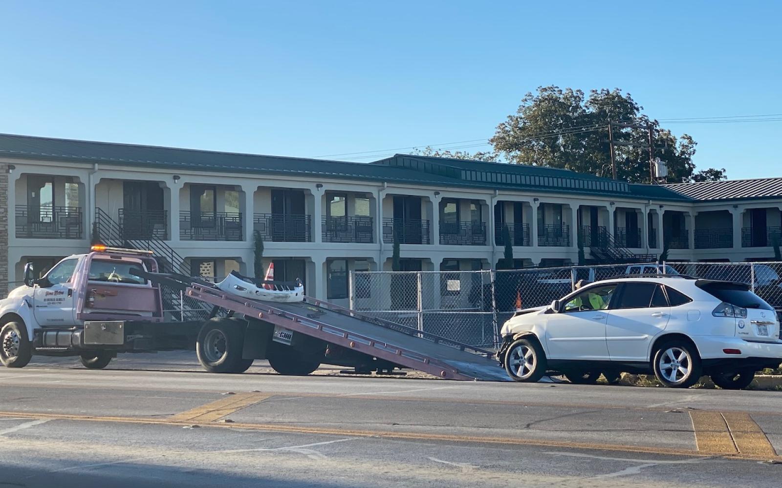 Crash at W Beauregard and S Abe on Oct. 17, 2023