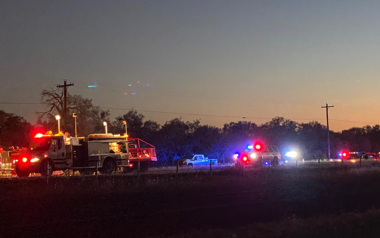 A fiery crash into a tree on Oct. 19, 2023