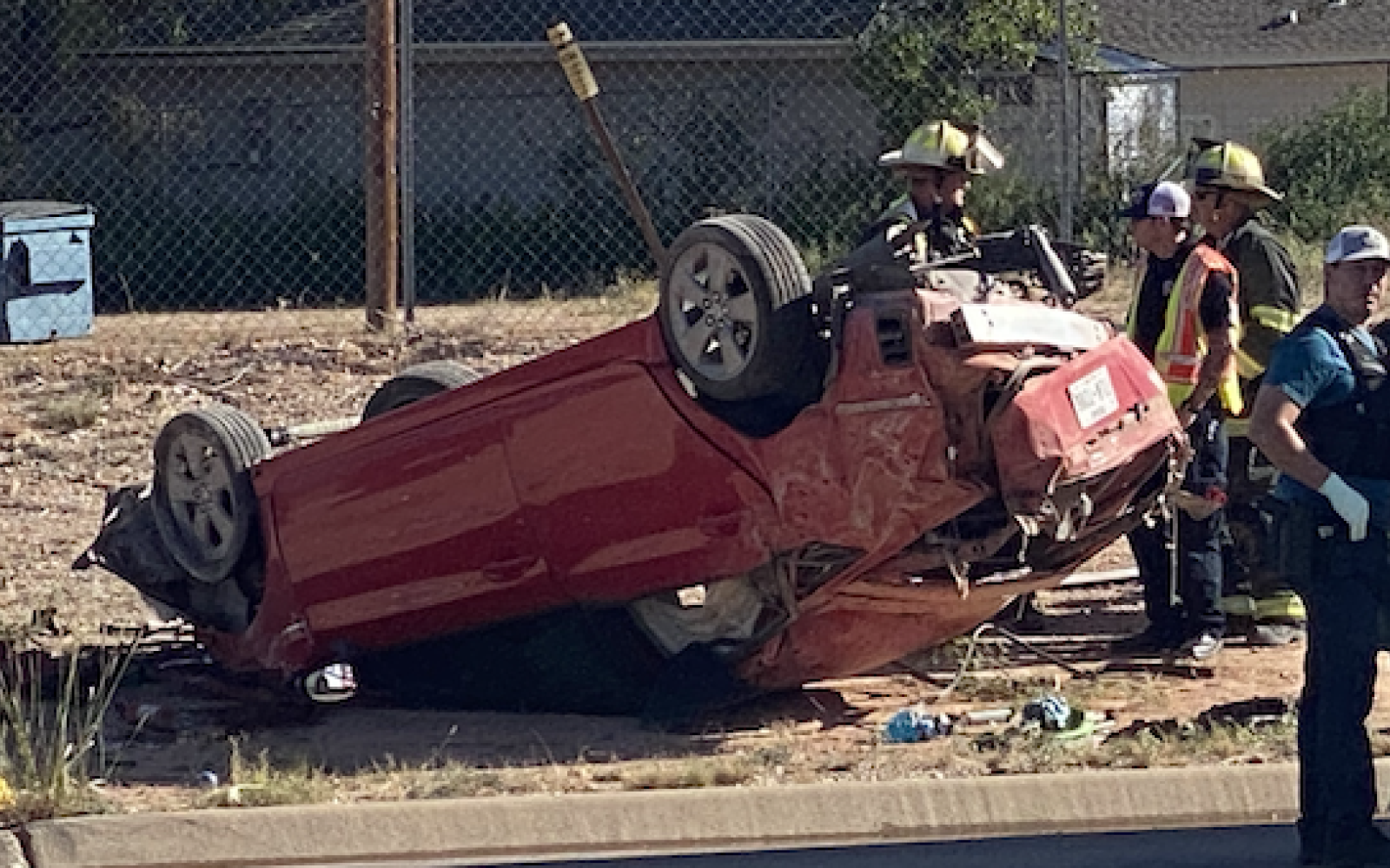 Crash at Knickerbocker and Twin Mountain on. Oct. 20, 2023