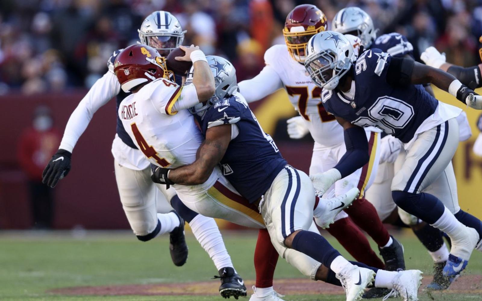 Cowboys' Michad Parsons sacks Commanders' quarterback in 2021