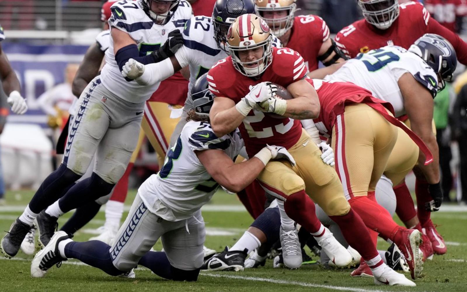 Christian McCaffrey and the 49ers vs the Seahawks