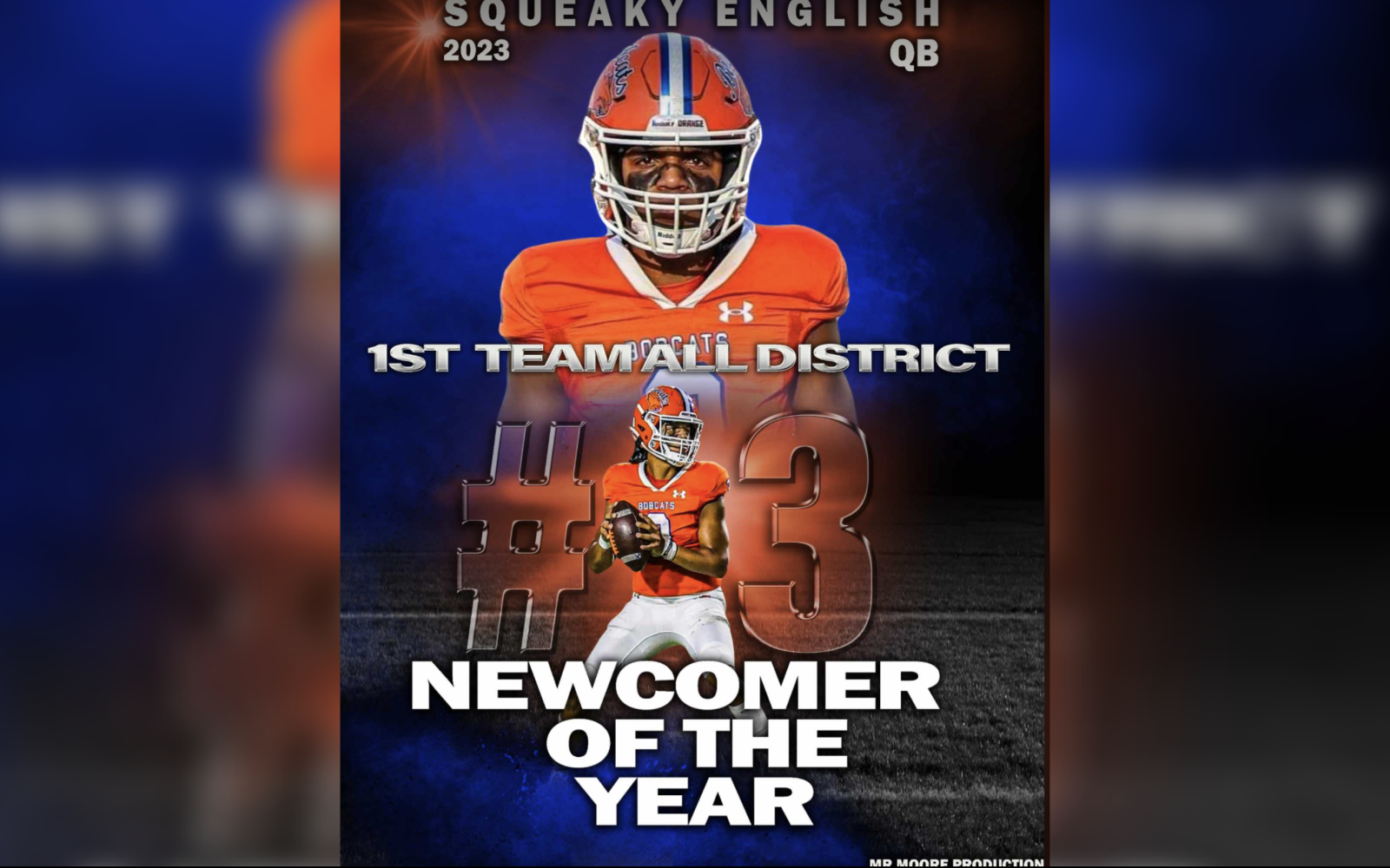 Newcomer of the Year - Central Bobcats Christian English