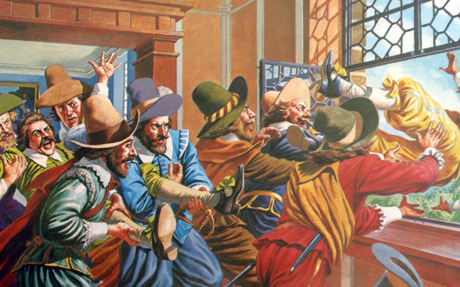 The first Defenestration of Prague in 1419