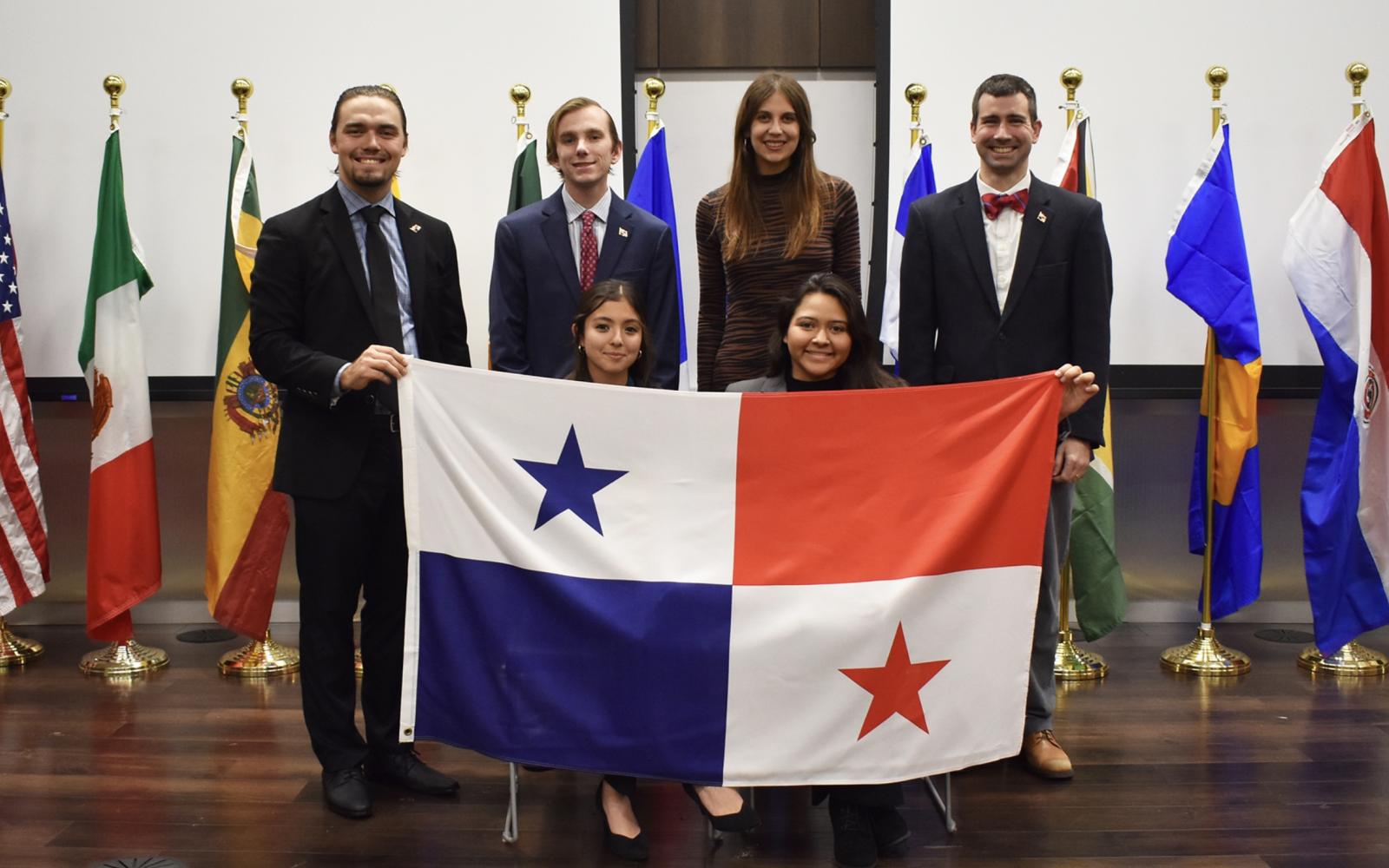 (Back, L-R) Mattvey Carter, Jacob Phiffer, Hanne Campbell, Jeremy Schmuck; (Front, L-R) Isabela Casillas, Lisa Solis