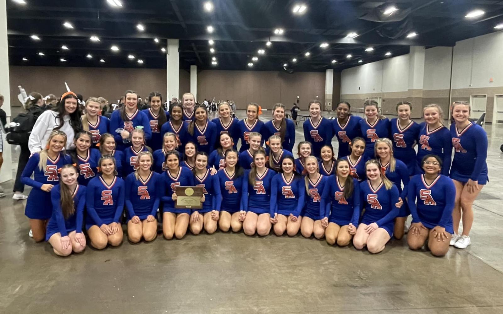 San Angelo Central Cheer at the 2023-24 UIL State Spirit Competition