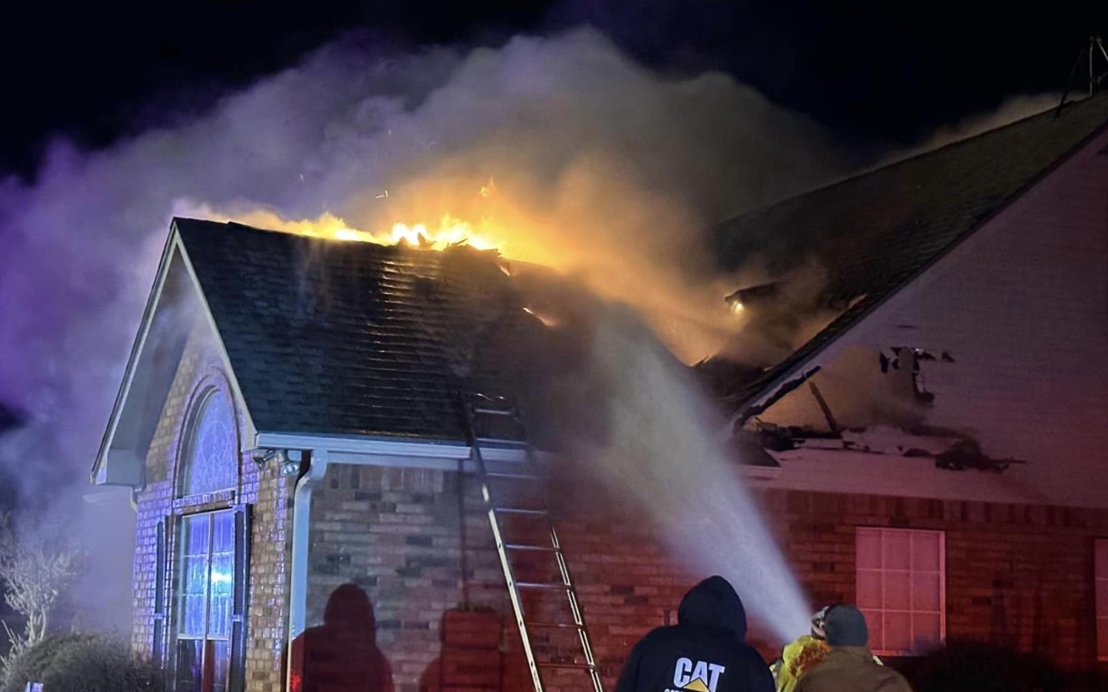 House Fire Gholson Fire Department  3