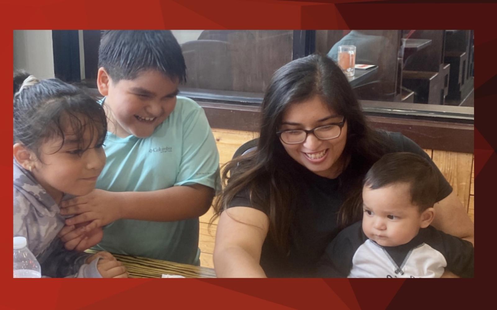 Giovanna Cabrera with Kids