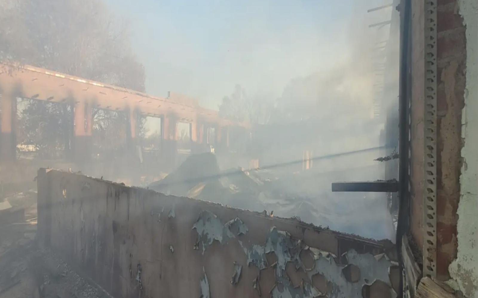 Vacant Coleman School Burns Down