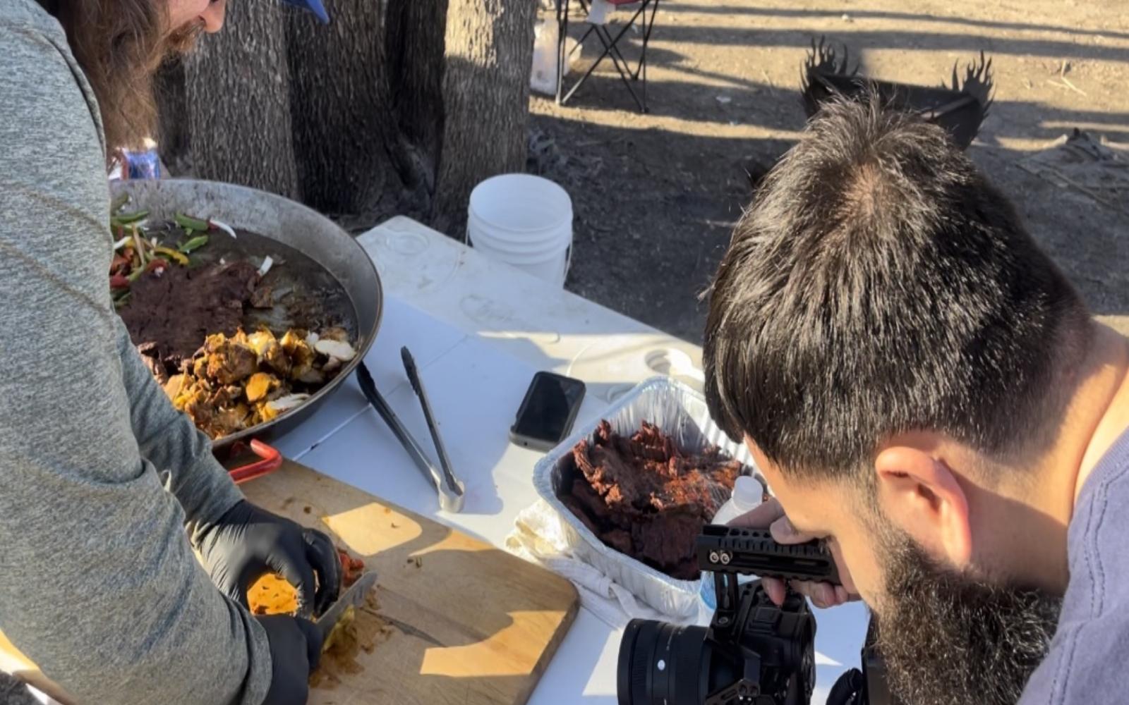 LIVE Reporter Lucas Banda Getting Content During Cook-Off
