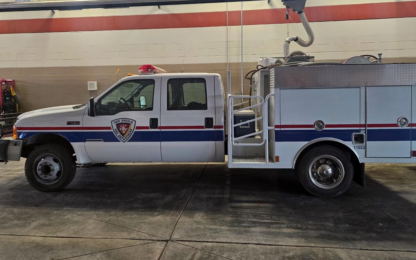 A Type 6 Brush Fire truck at the San Angelo Fire Department. The department has three brush fire trucks, two Type 6 and one larger Type 3 trucks. This truck's sister was deployed to the Pandhandle fires on Friday, Feb. 23, 2024.