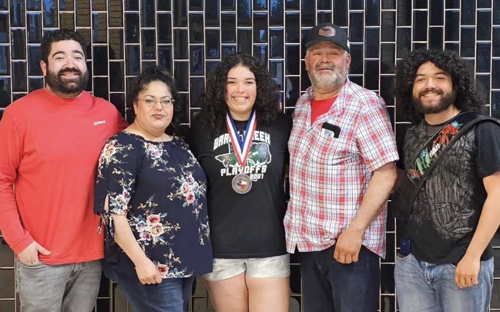Grape Creek High School's newest powerlifting State Champion Ashly Hernandez