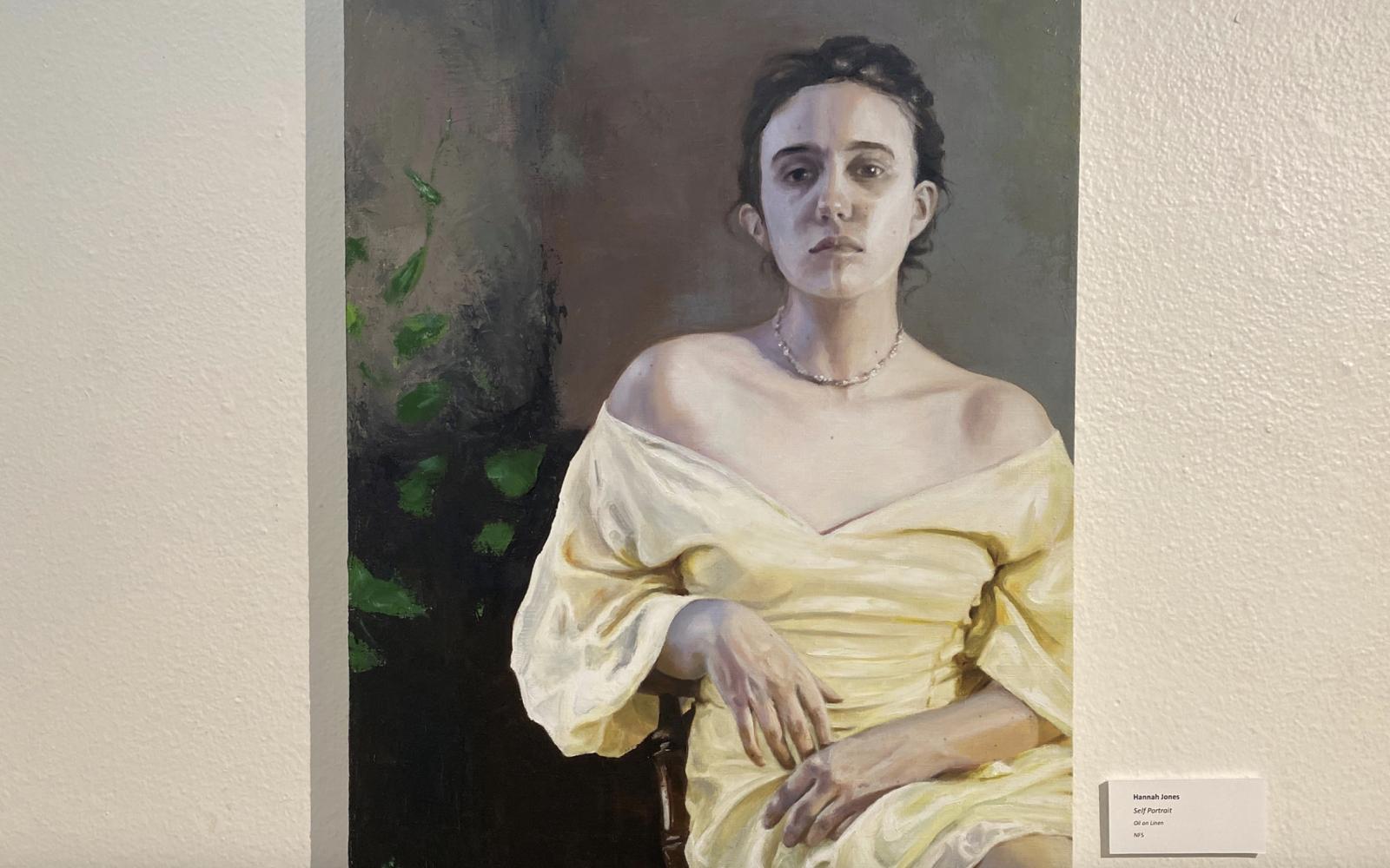 "Self Portrait" - Oil painting by Hannah Jones