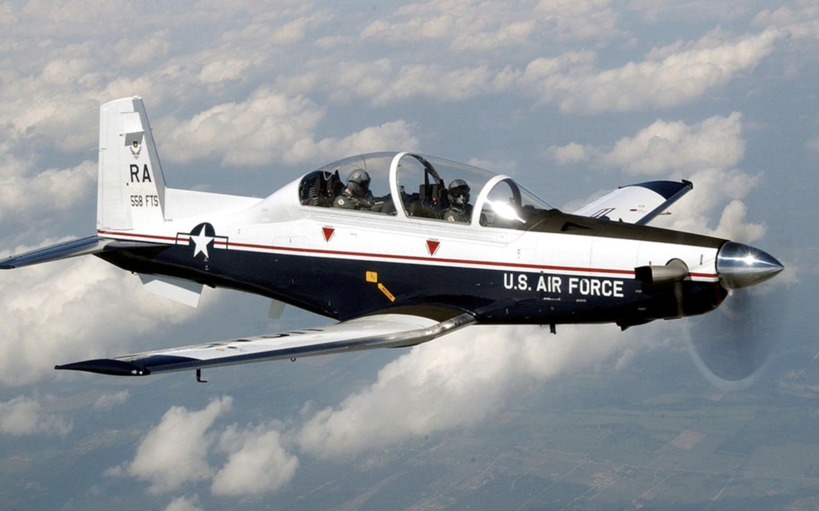The Beechcraft T-6 Texan II is a single-engine turboprop aircraft used to train student-pilots.